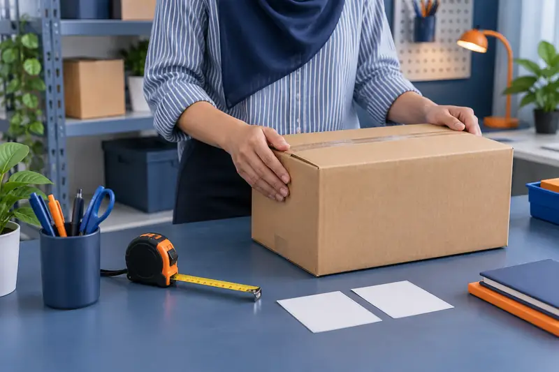 Bungkusan siap dan kad andaian berasingan